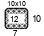 4x4'' Swatch. This is the number of stitches and rows necessary to calculate the inches/cm in a garment 4x4'' Swatch. This is the number of stitches and rows necessary to calculate the inches/cm in a garment
