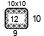 4x4'' Swatch. This is the number of stitches and rows necessary to calculate the inches/cm in a garment