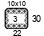 4x4'' Swatch. This is the number of stitches and rows necessary to calculate the inches/cm in a garment