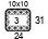 4x4'' Swatch. This is the number of stitches and rows necessary to calculate the inches/cm in a garment