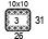 4x4'' Swatch. This is the number of stitches and rows necessary to calculate the inches/cm in a garment 4x4'' Swatch. This is the number of stitches and rows necessary to calculate the inches/cm in a garment