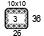 4x4'' Swatch. This is the number of stitches and rows necessary to calculate the inches/cm in a garment