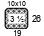 4x4'' Swatch. This is the number of stitches and rows necessary to calculate the inches/cm in a garment