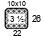 4x4'' Swatch. This is the number of stitches and rows necessary to calculate the inches/cm in a garment