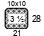 4x4'' Swatch. This is the number of stitches and rows necessary to calculate the inches/cm in a garment