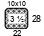 4x4'' Swatch. This is the number of stitches and rows necessary to calculate the inches/cm in a garment