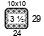 4x4'' Swatch. This is the number of stitches and rows necessary to calculate the inches/cm in a garment 4x4'' Swatch. This is the number of stitches and rows necessary to calculate the inches/cm in a garment