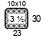 4x4'' Swatch. This is the number of stitches and rows necessary to calculate the inches/cm in a garment