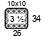 4x4'' Swatch. This is the number of stitches and rows necessary to calculate the inches/cm in a garment