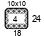 4x4'' Swatch. This is the number of stitches and rows necessary to calculate the inches/cm in a garment