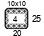4x4'' Swatch. This is the number of stitches and rows necessary to calculate the inches/cm in a garment 4x4'' Swatch. This is the number of stitches and rows necessary to calculate the inches/cm in a garment