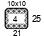 4x4'' Swatch. This is the number of stitches and rows necessary to calculate the inches/cm in a garment