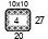 4x4'' Swatch. This is the number of stitches and rows necessary to calculate the inches/cm in a garment