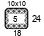 4x4'' Swatch. This is the number of stitches and rows necessary to calculate the inches/cm in a garment