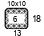 4x4'' Swatch. This is the number of stitches and rows necessary to calculate the inches/cm in a garment