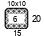 4x4'' Swatch. This is the number of stitches and rows necessary to calculate the inches/cm in a garment