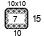 4x4'' Swatch. This is the number of stitches and rows necessary to calculate the inches/cm in a garment