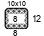 4x4'' Swatch. This is the number of stitches and rows necessary to calculate the inches/cm in a garment