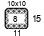 4x4'' Swatch. This is the number of stitches and rows necessary to calculate the inches/cm in a garment 4x4'' Swatch. This is the number of stitches and rows necessary to calculate the inches/cm in a garment