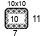 Carré de 10 x 10 C'est le nombre de mailles et de rangs nécessaires pour calculer les dimensions d'un vêtement. Carré de 10 x 10 C'est le nombre de mailles et de rangs nécessaires pour calculer les dimensions d'un vêtement.
