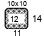 Carré de 10 x 10 C'est le nombre de mailles et de rangs nécessaires pour calculer les dimensions d'un vêtement.