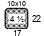 Carré de 10 x 10 C'est le nombre de mailles et de rangs nécessaires pour calculer les dimensions d'un vêtement.