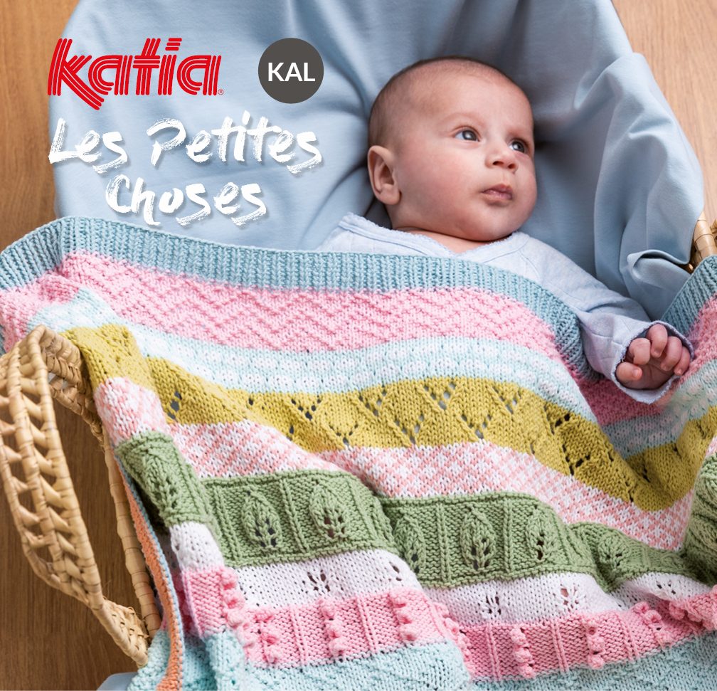 KAL Les Petites Choses: Wir stricken gemeinsam eine süße Babydecke