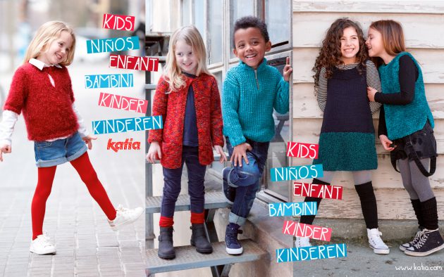Hand knit kids fashion