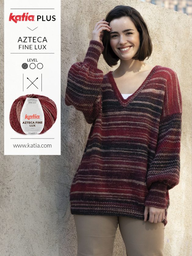 Katia Plus patterns for knitting XL, XXL and XXXL size garments
