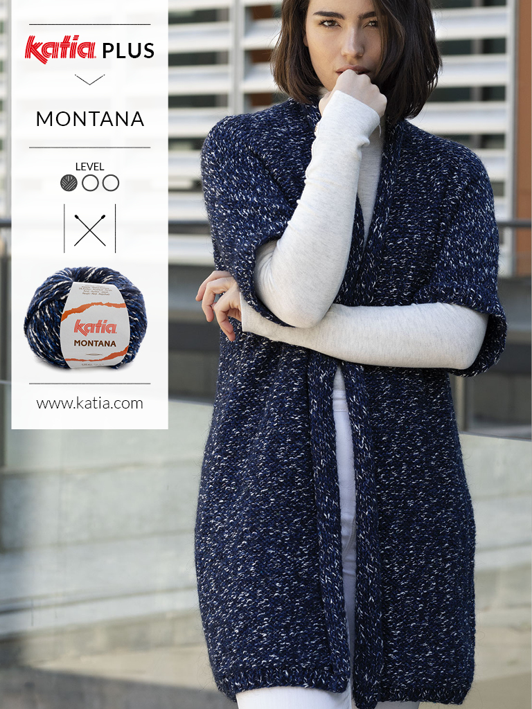 Katia Plus patterns for knitting XL, XXL and XXXL size garments