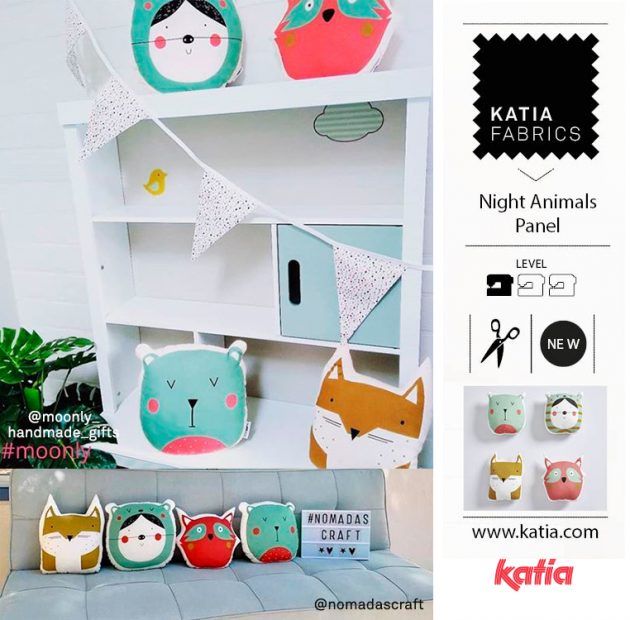 Cushion panels nnight animals
