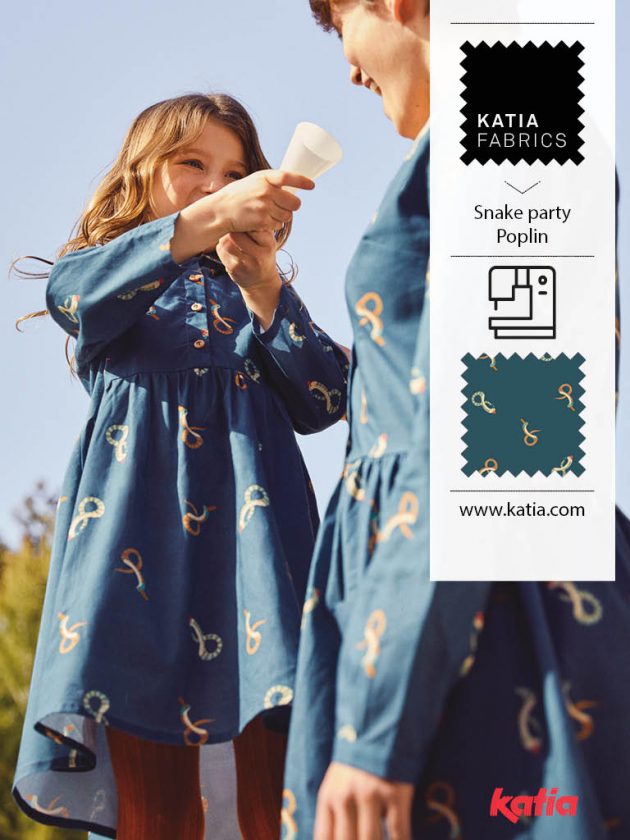 kid dress with snakes