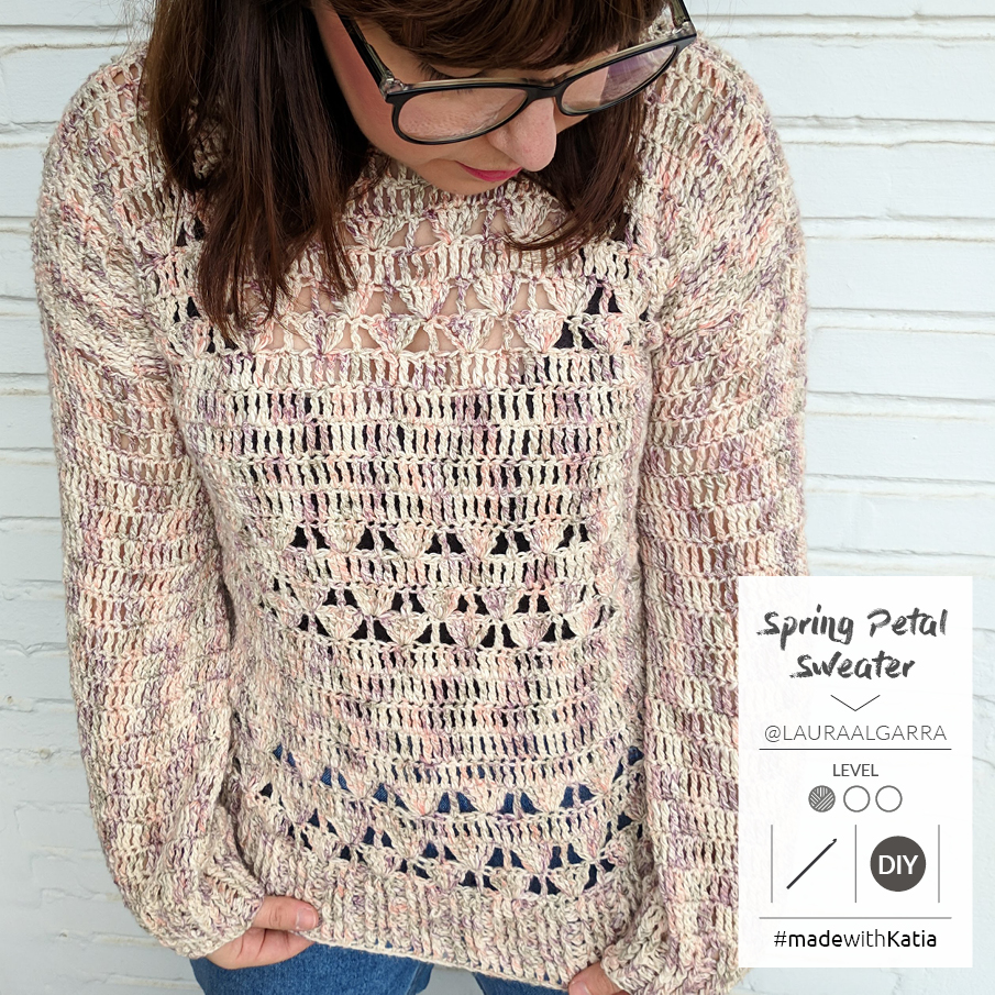 Spring Petal Jumper: Make a simple crochet garment with Boheme yarn