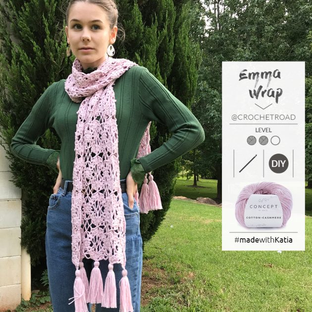 crochet stole with tassels
