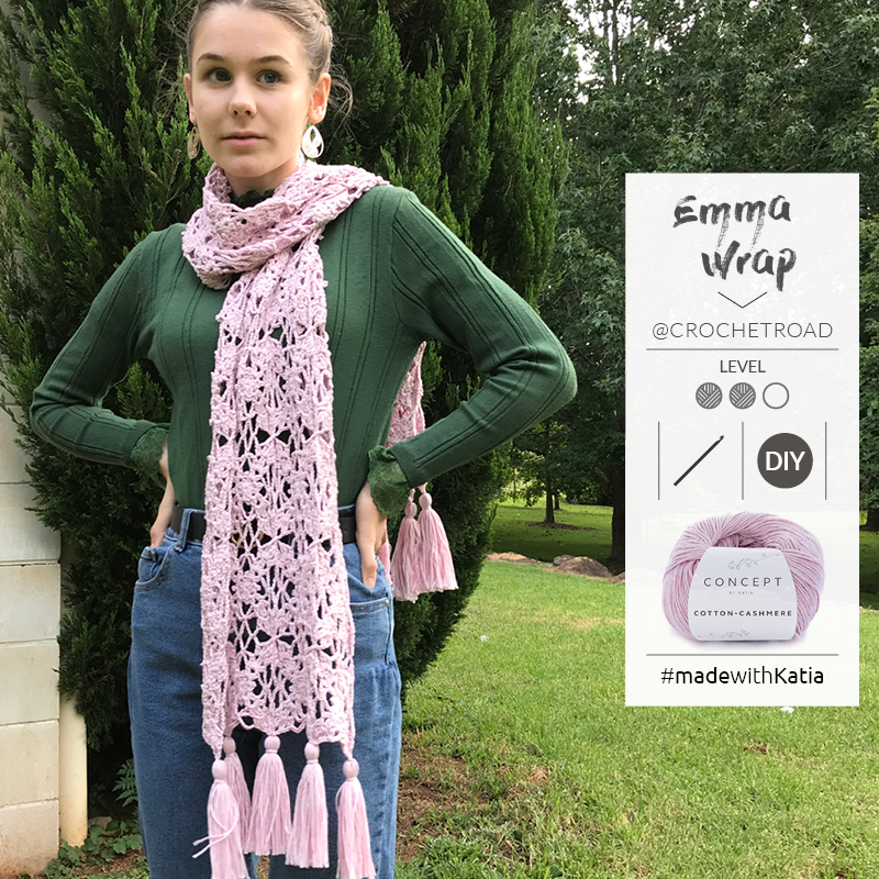 crochet stole with tassels