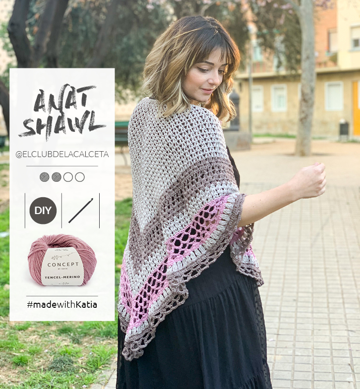 Lace Shawl Anat A Crochet Pattern Made With A Versatile Design
