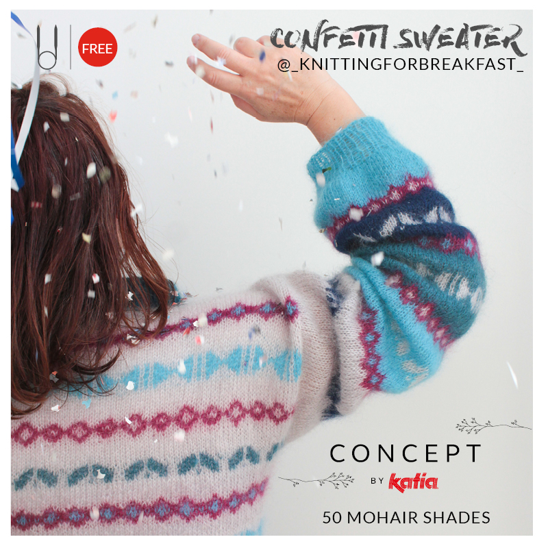 bottom-up colorwork sweater