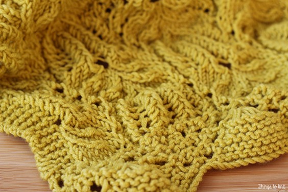 El Reto de marzo: Chal floral con Merino 100%