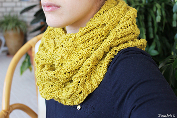El Reto de marzo: Chal floral con Merino 100%