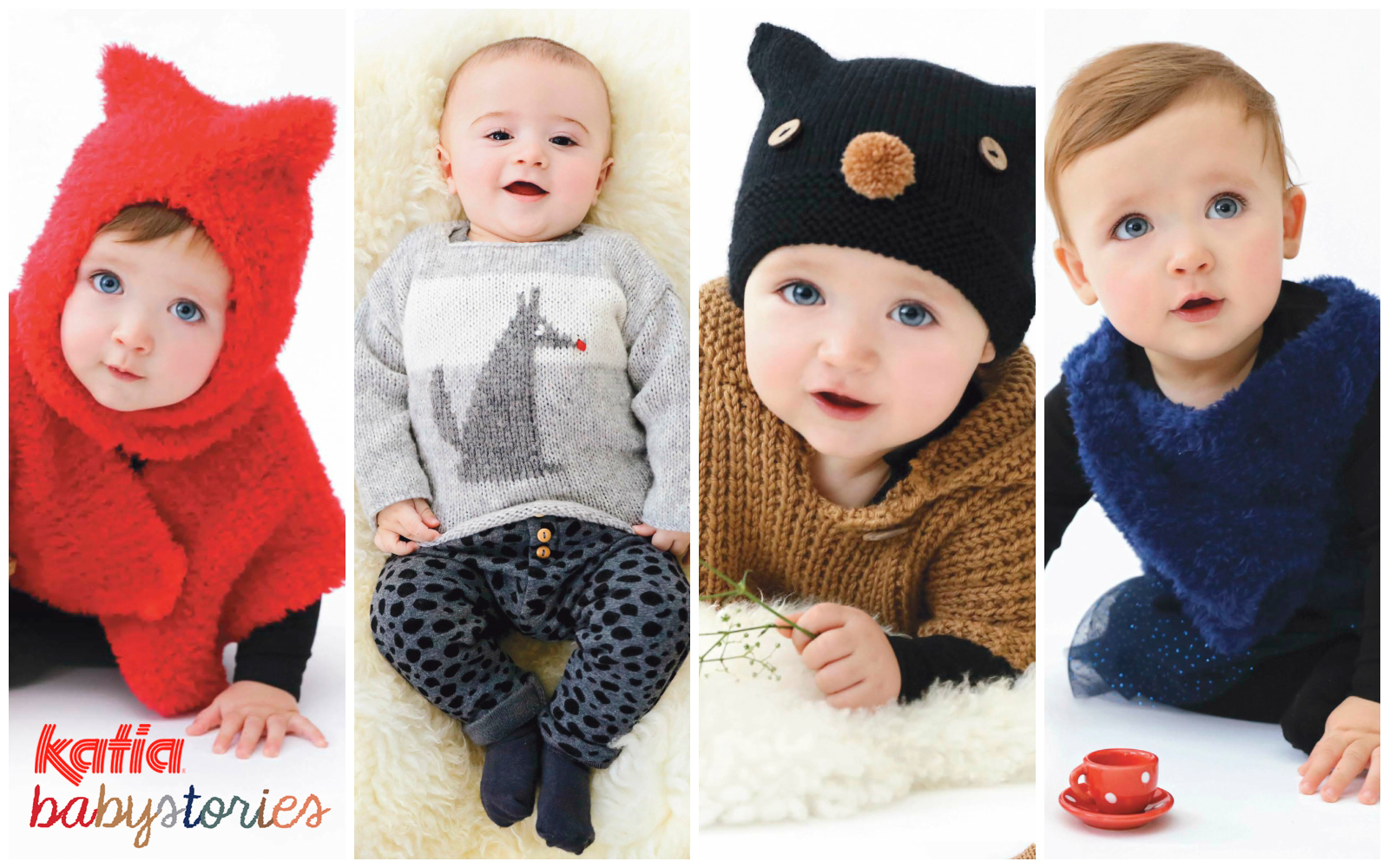 ayudante Factor malo de madera Katia Babystories: 28 diseños fáciles para aprender a tejer ropa de bebé