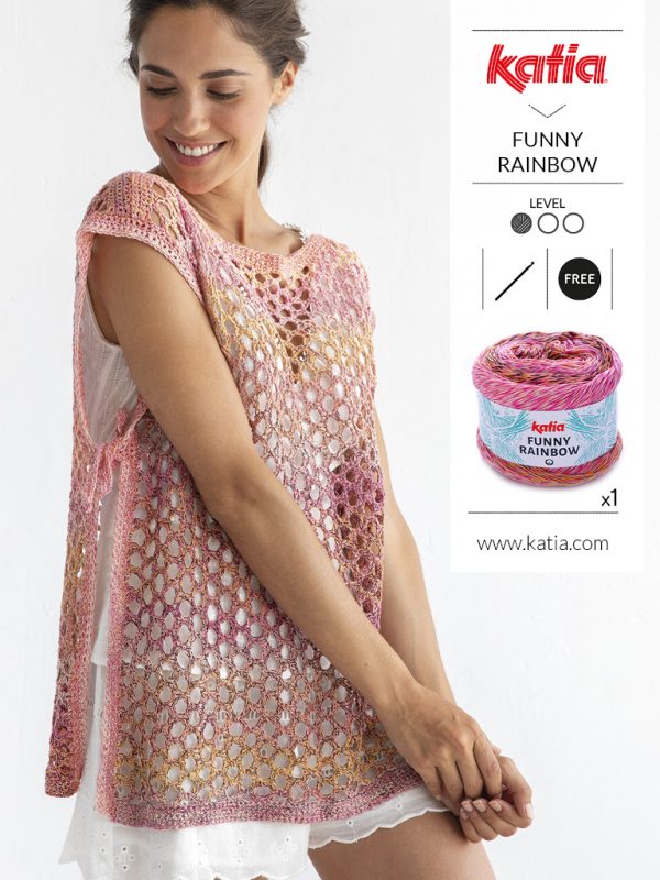 Blusa de red a crochet