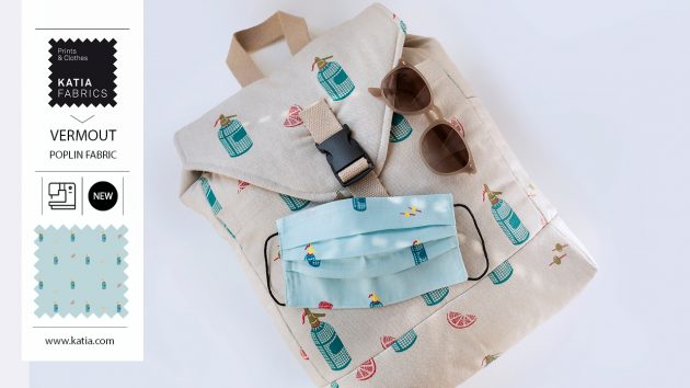 mochila y mascarilla