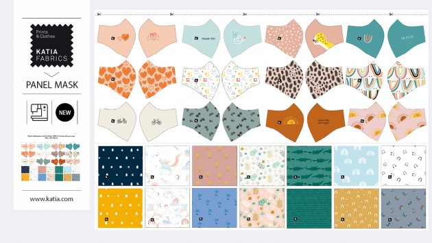 panel de mascarillas reversibles