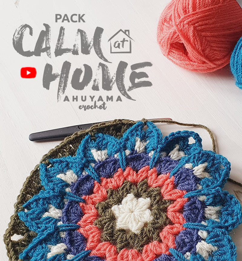 Ahuyama Crochet: Nuevo reto para tejer mandalas cuadrados