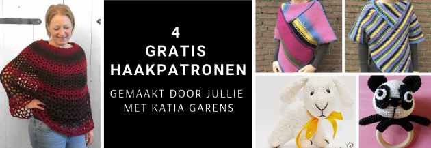 4 gratis haakpatronen gemaakt door jullie met Katia Garens