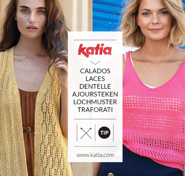 Leer kantbreien met deze 12 simpele ajour breipatronen van Katia garens