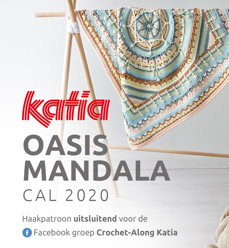 Uitgelezene Oasis Mandala CAL 2020: doe mee en haak deze unieke babydeken! NK-22