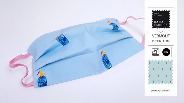 mondkapje naaien van stof met Katia Fabrics - makkelijk en snel