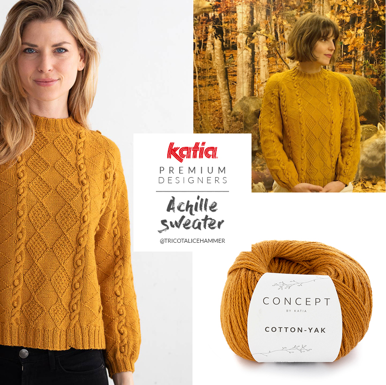 Premium Design by Alice Hammer: Achille trui breipatroon
