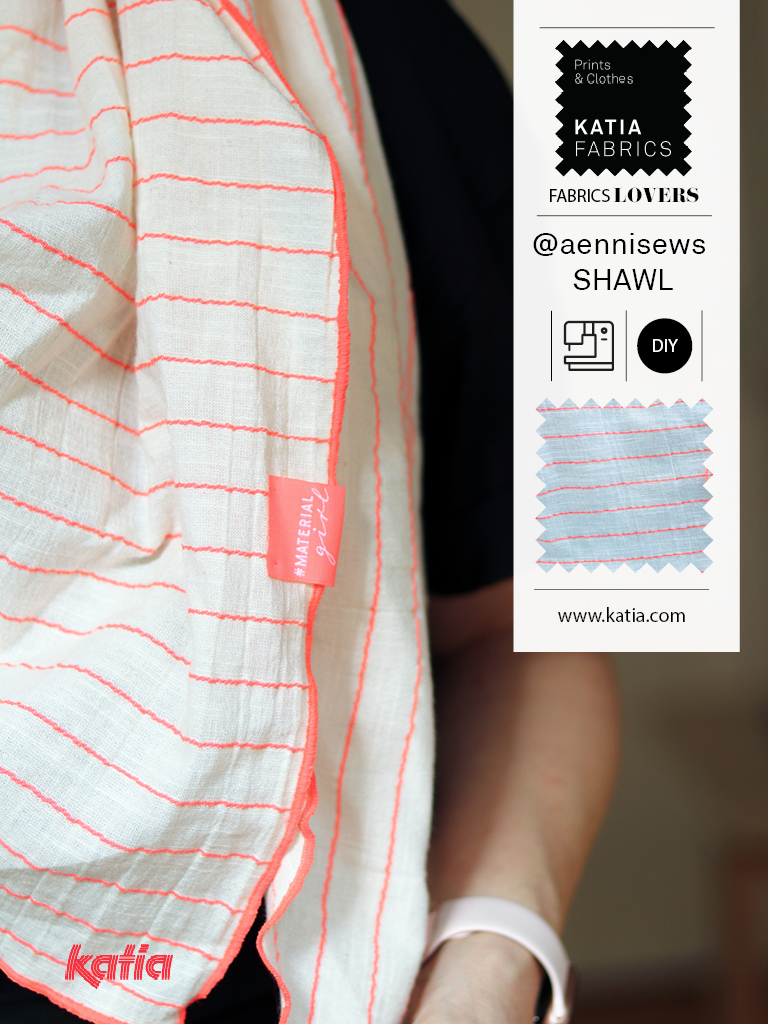 Leer een stoffen sjaal naaien met katia fabrics